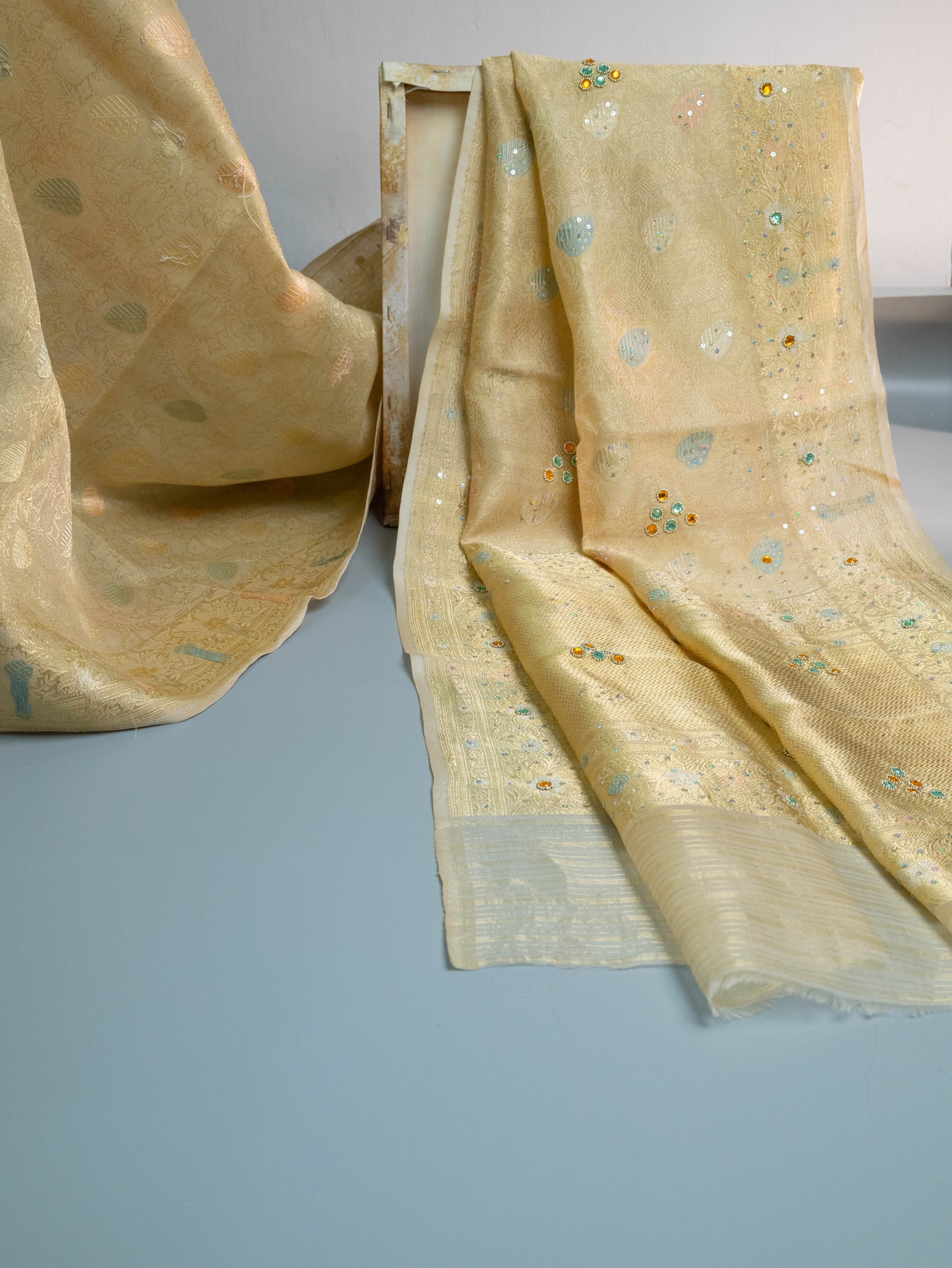 Kamodini - Golden Tissue Silk Banarasee Saree