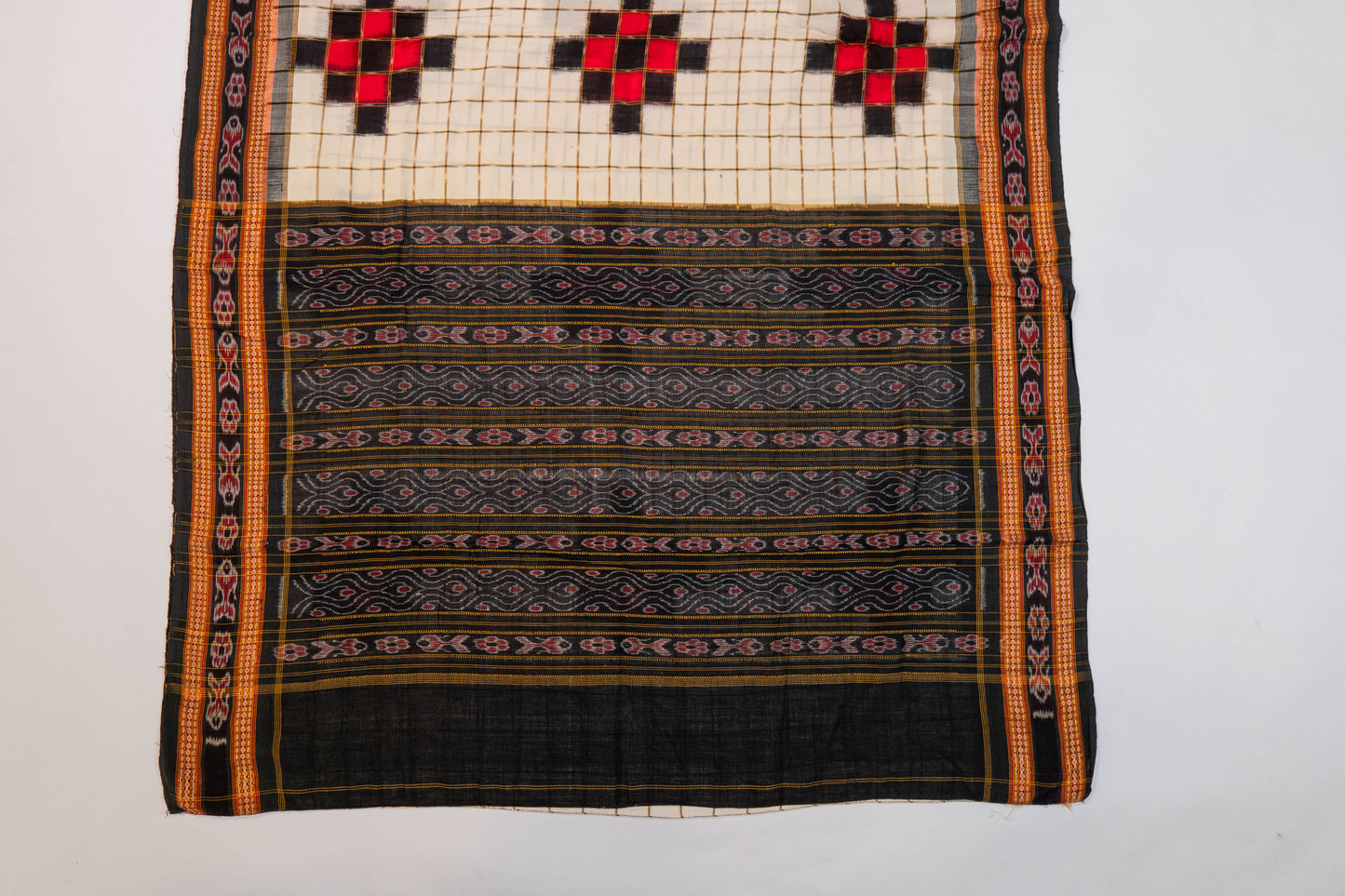 Jaapi~ Bichitrapuri Pure Cotton Saree – Odisha Heritage