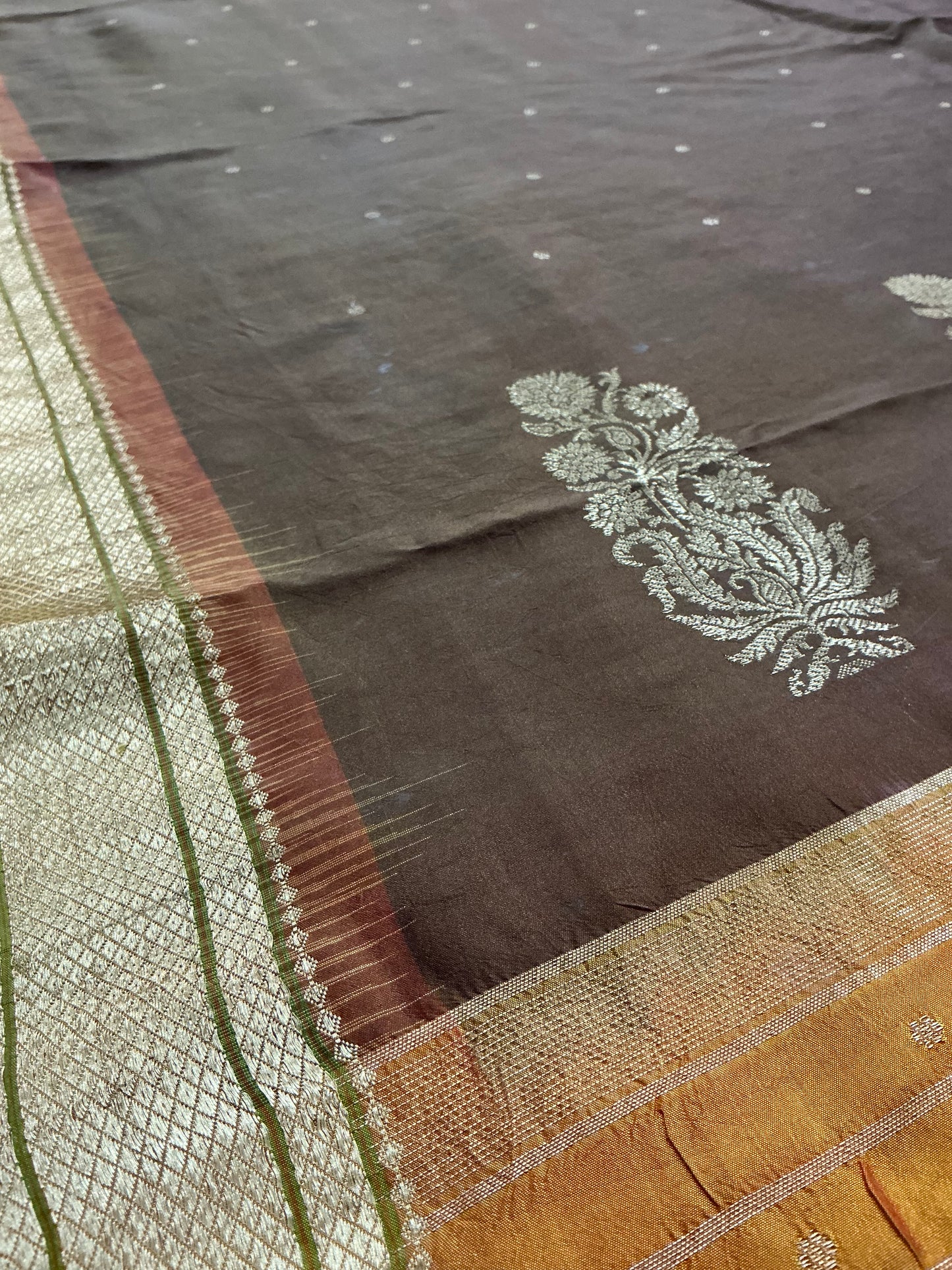 Tangedu ~ Vintage Pure Silk Armoor Saree