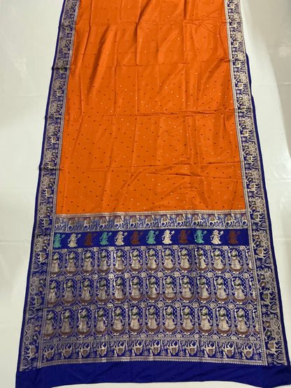 Radhya ~ Pure Silk Figurine Banarasee Saree