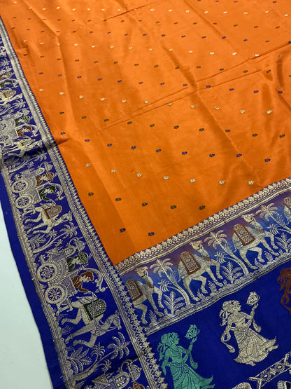 Radhya ~ Pure Silk Figurine Banarasee Saree