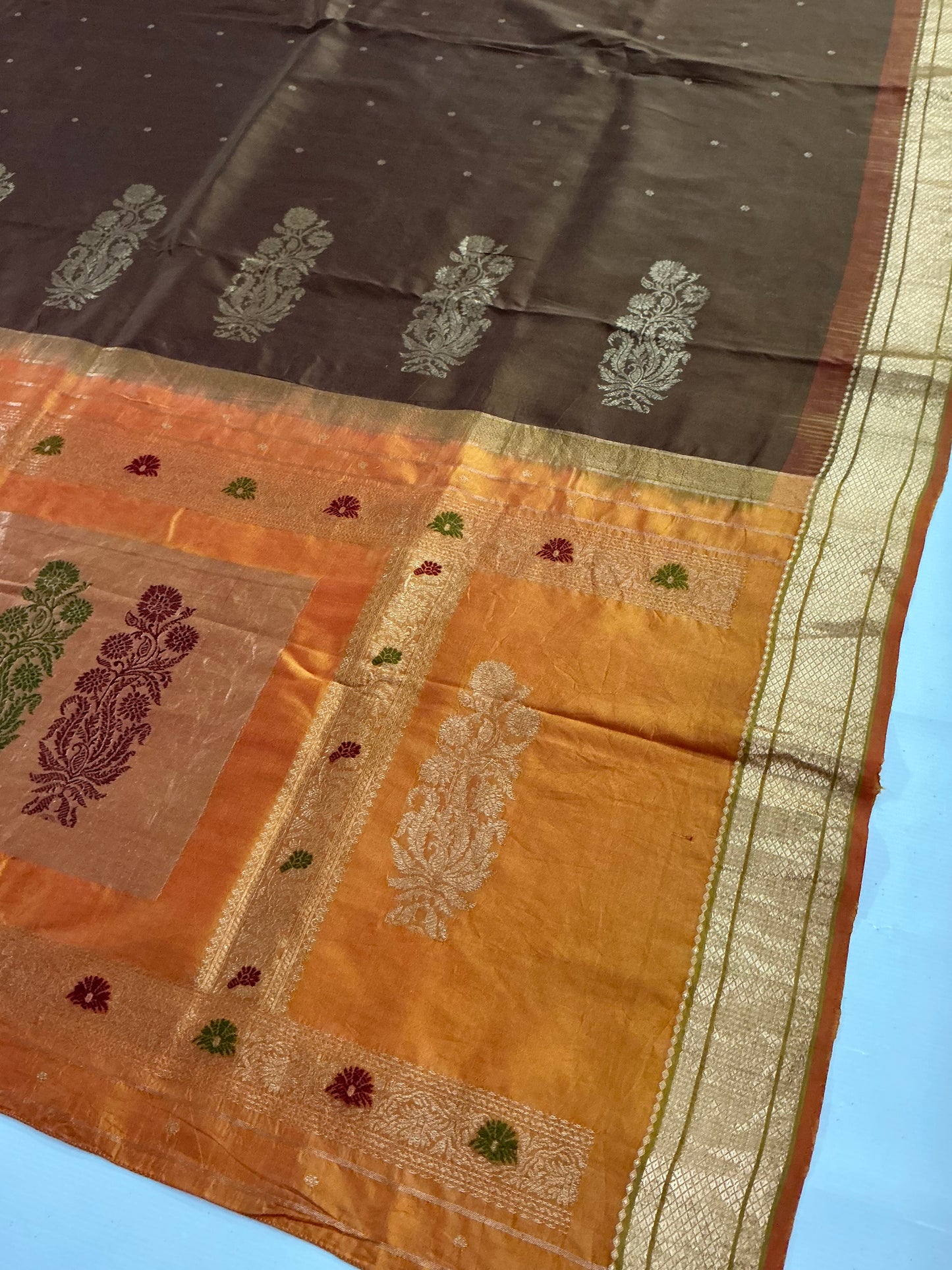 Tangedu ~ Vintage Pure Silk Armoor Saree