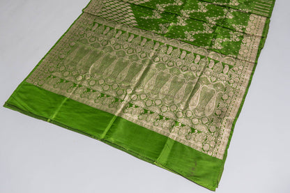 Poornima - Green Bananarsee Saree