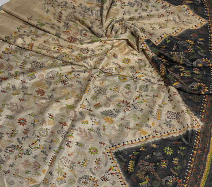 Aparna - Warli Kantha Saree