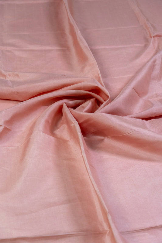 Pale Pink Madhubani Silk Saree – Bihar’s Folk Art on a Canvas of Silk