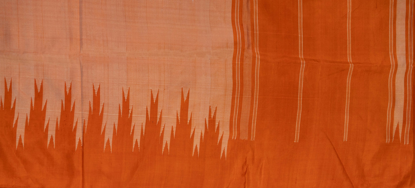 Chandramaulika~ Zero Zari Kanjeevaram Silk Saree – Tamil Nadu’s Grace in Pure Form