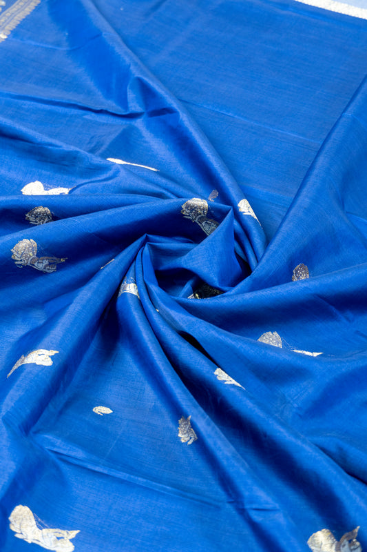 Nalini~ Swarnachari Silk Saree – Bengal’s Golden Weave of Myth & Majesty