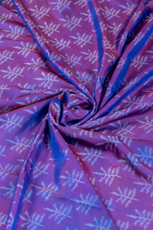 Purple Patola Silk Saree – Gujarat’s Ikat Legacy in Royal Hues