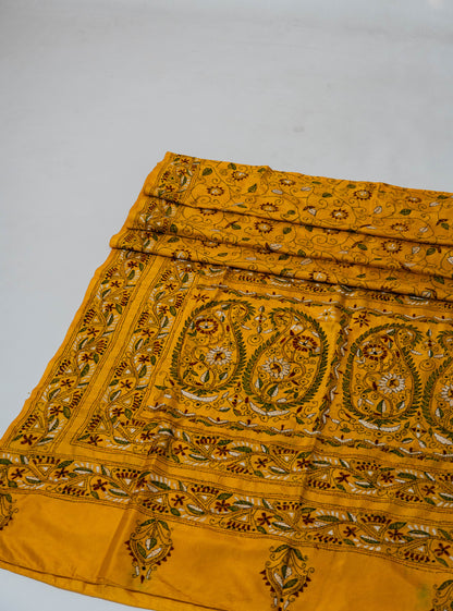 Shanta - Pure Bangalore Silk Kantha Saree