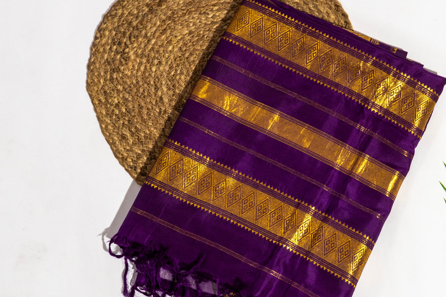 Kokila - Purple Pure Silk Kanjeevaram Saree