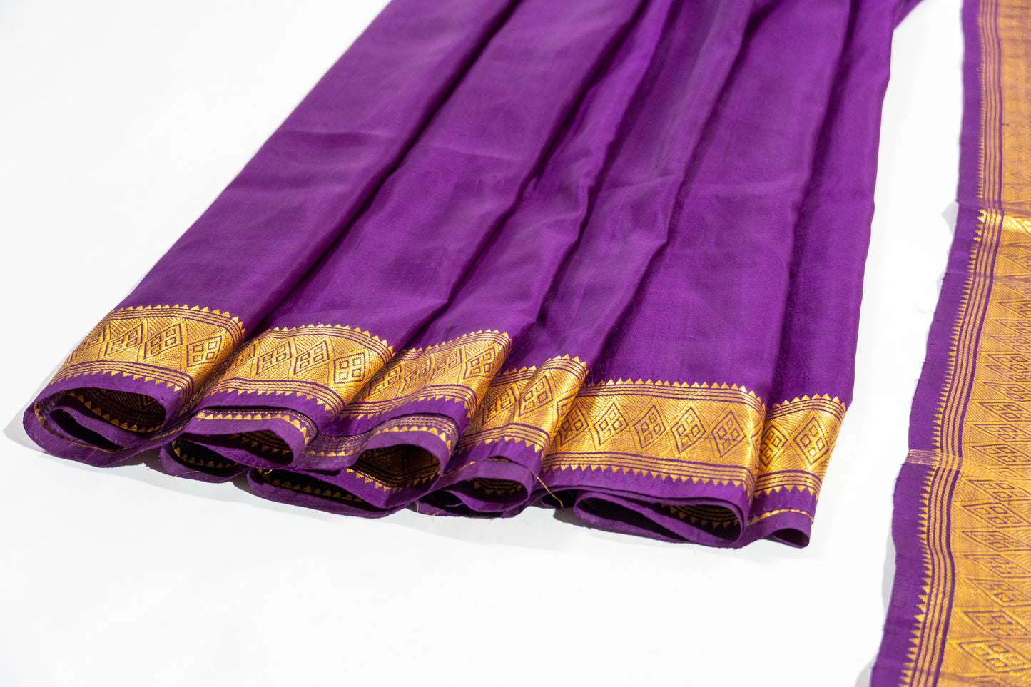 Kokila - Purple Pure Silk Kanjeevaram Saree