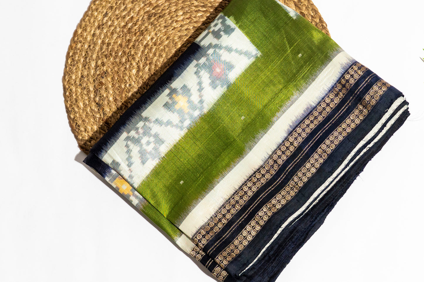 Malathi - Double Ikkat Pure Silk Saree
