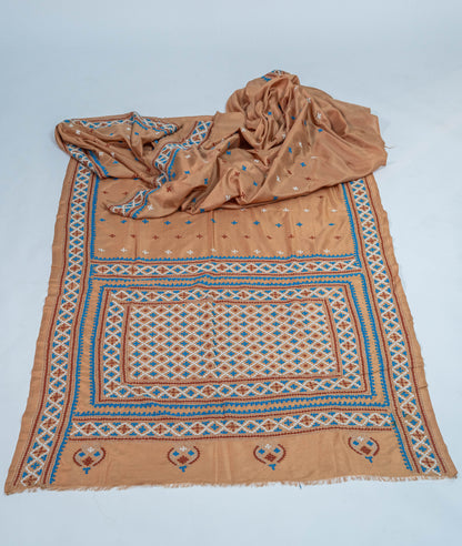 Tara - Kutchhi Hand Embroidery Pure Bangalore Silk Saree