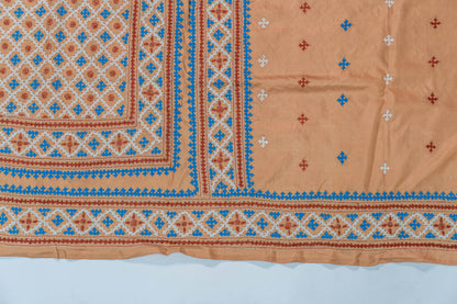 Tara - Kutchhi Hand Embroidery Pure Bangalore Silk Saree