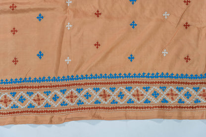 Tara - Kutchhi Hand Embroidery Pure Bangalore Silk Saree