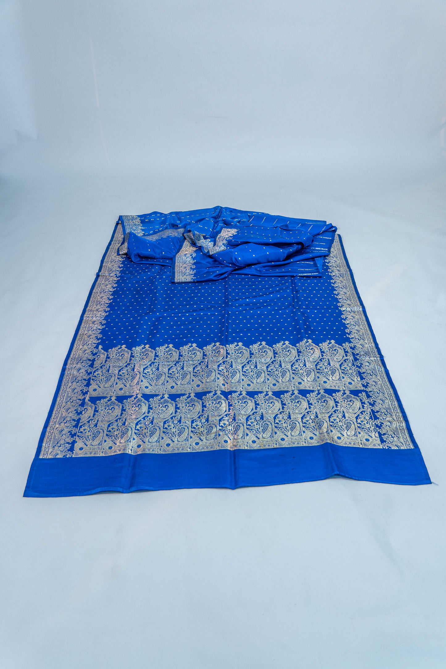 Revathi - Royal Blue Banarsee Saree