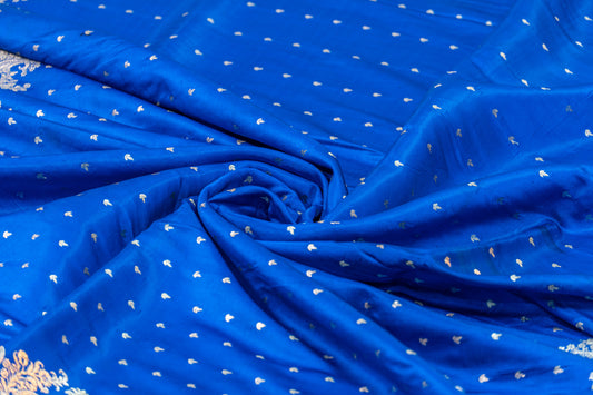 Revathi - Royal Blue Banarsee Saree