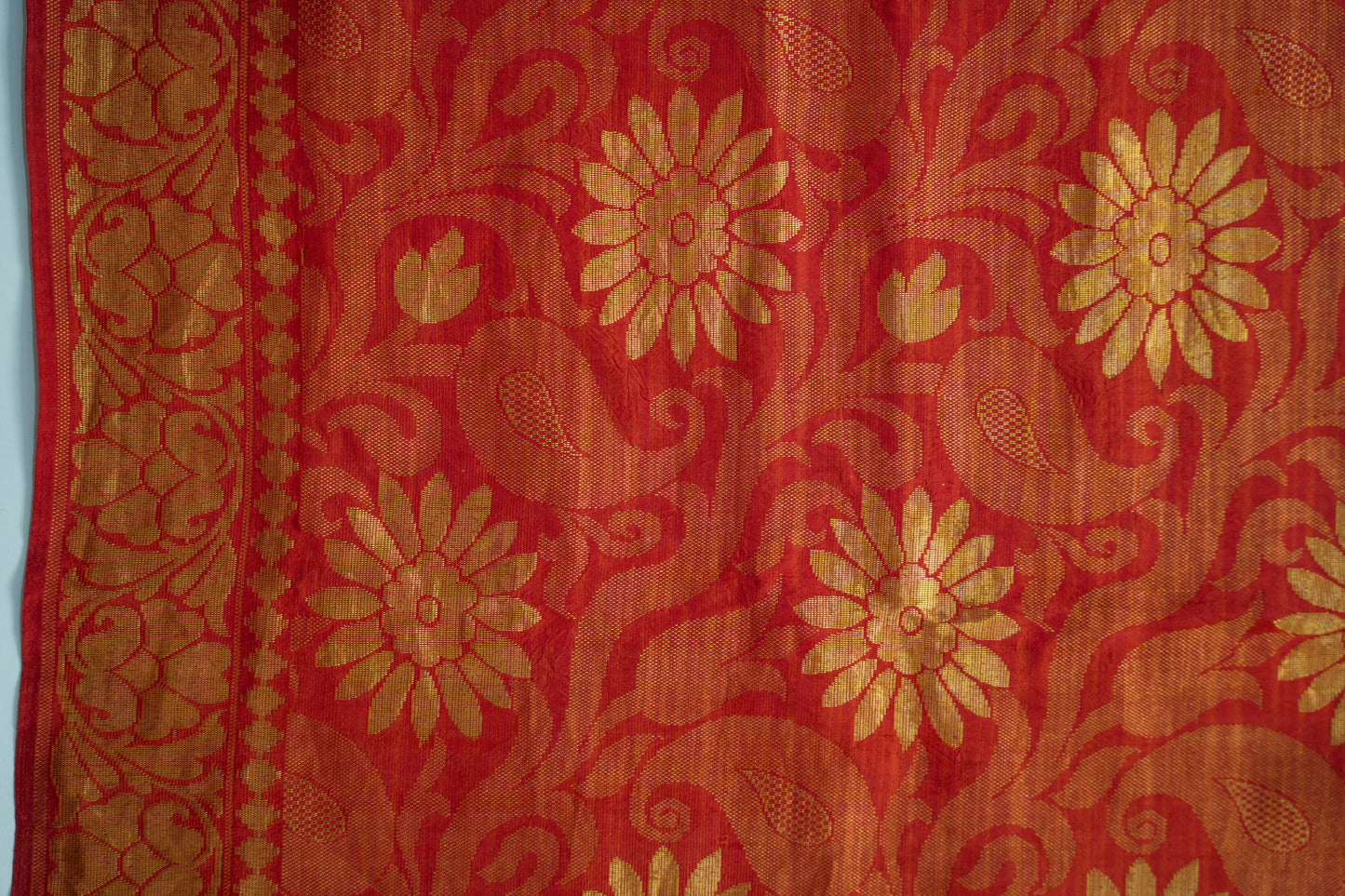 Kalyani - Red Jacquard Kanjeevaram Saree