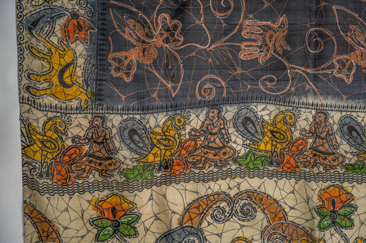 Vishnumaya - Pure Silk Batik Saree