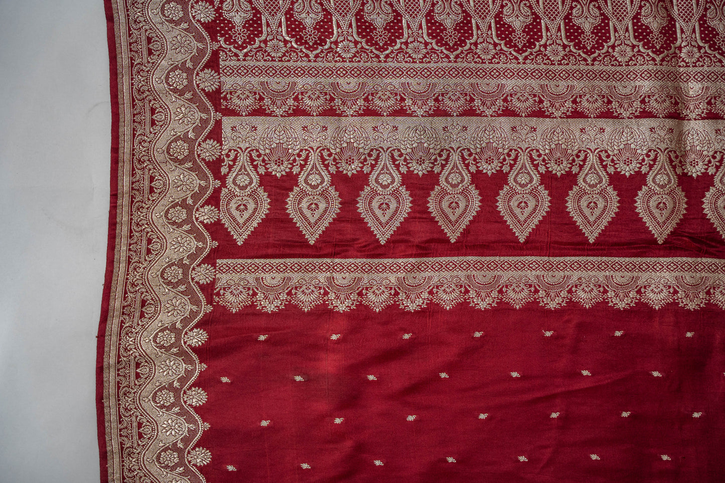 Yogmaya - Red Banarasee Saree
