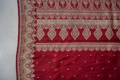 Yogmaya - Red Banarasee Saree