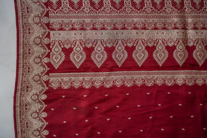 Yogmaya - Red Banarasee Saree