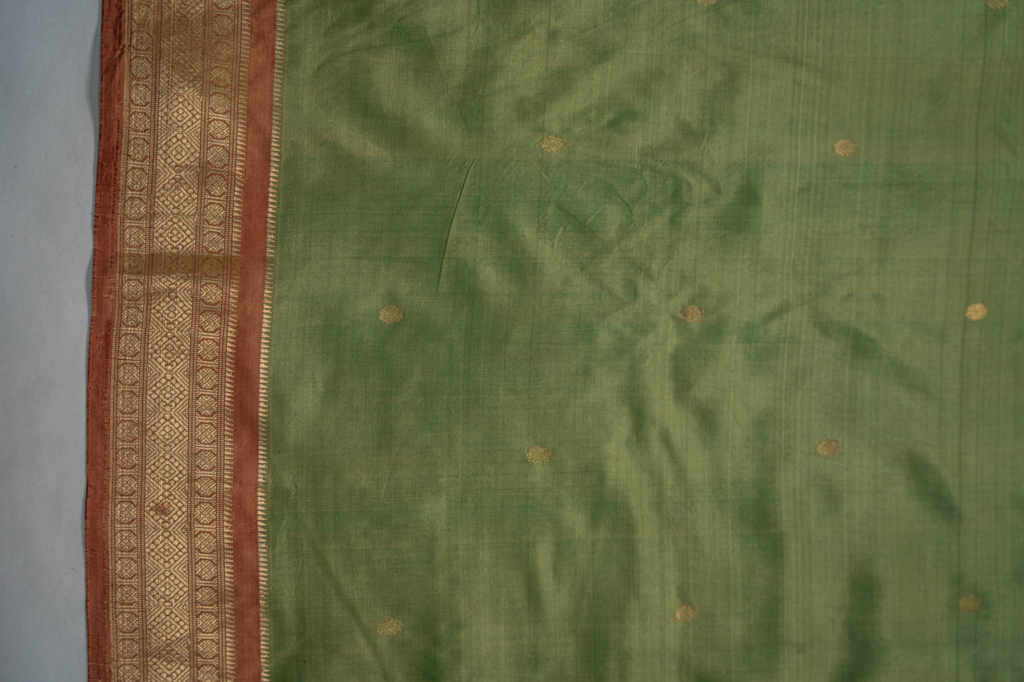 Bhagyalakshmi - Pista Peach Pure Silk Kanjeevaram Saree