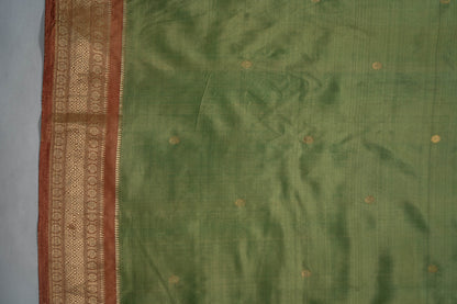 Bhagyalakshmi - Pista Peach Pure Silk Kanjeevaram Saree