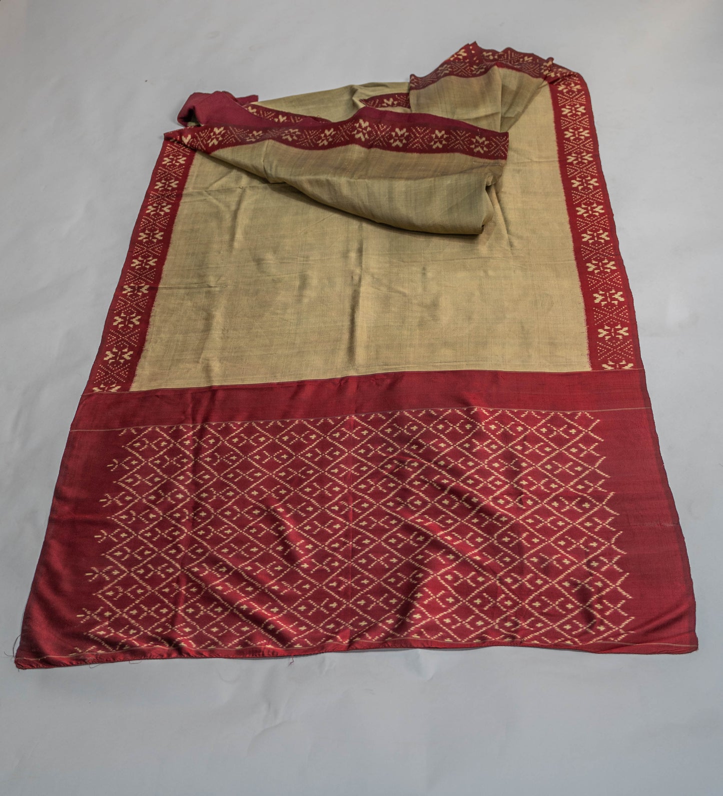 A single Ikkat Saree