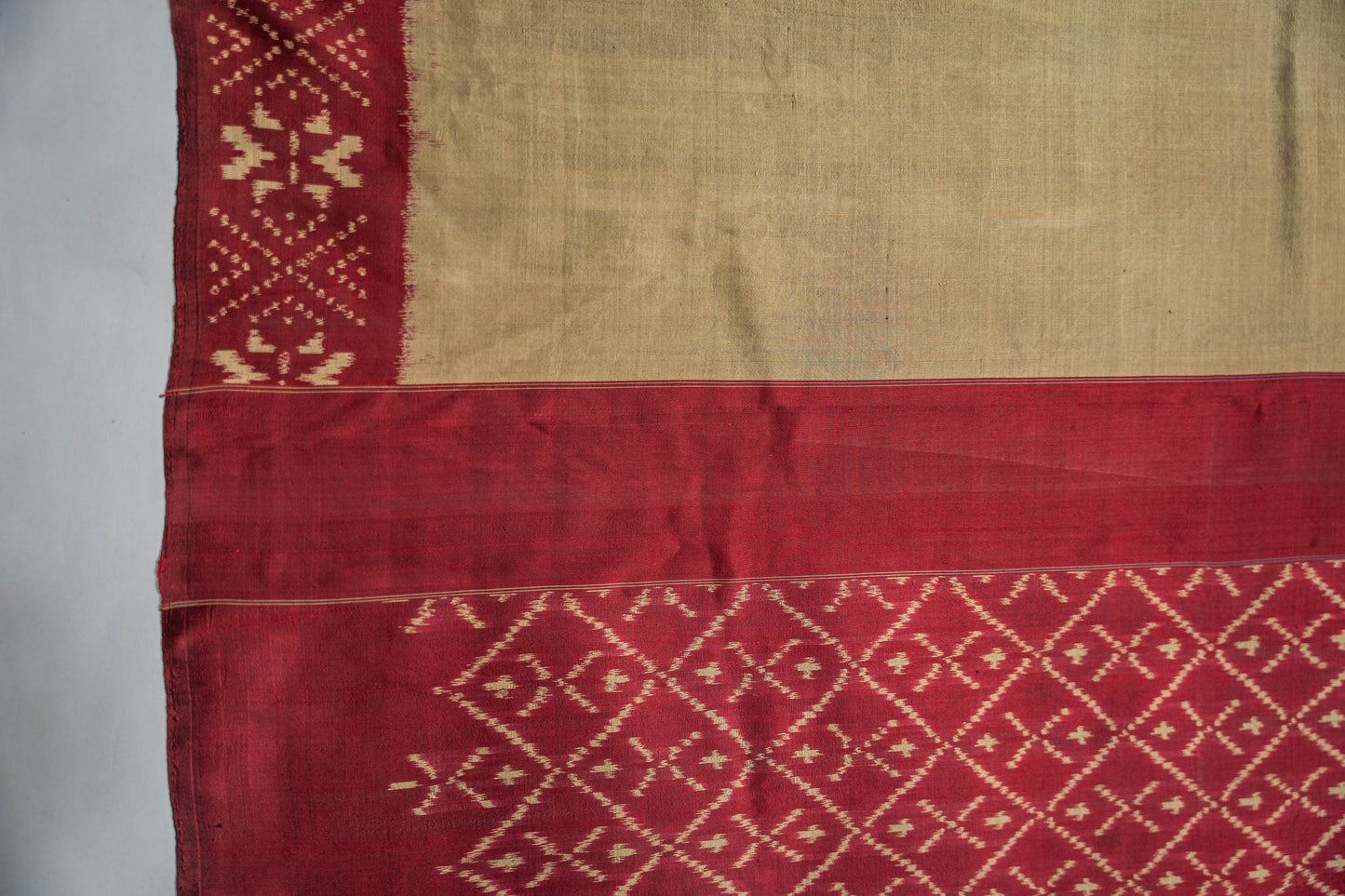 A single Ikkat Saree