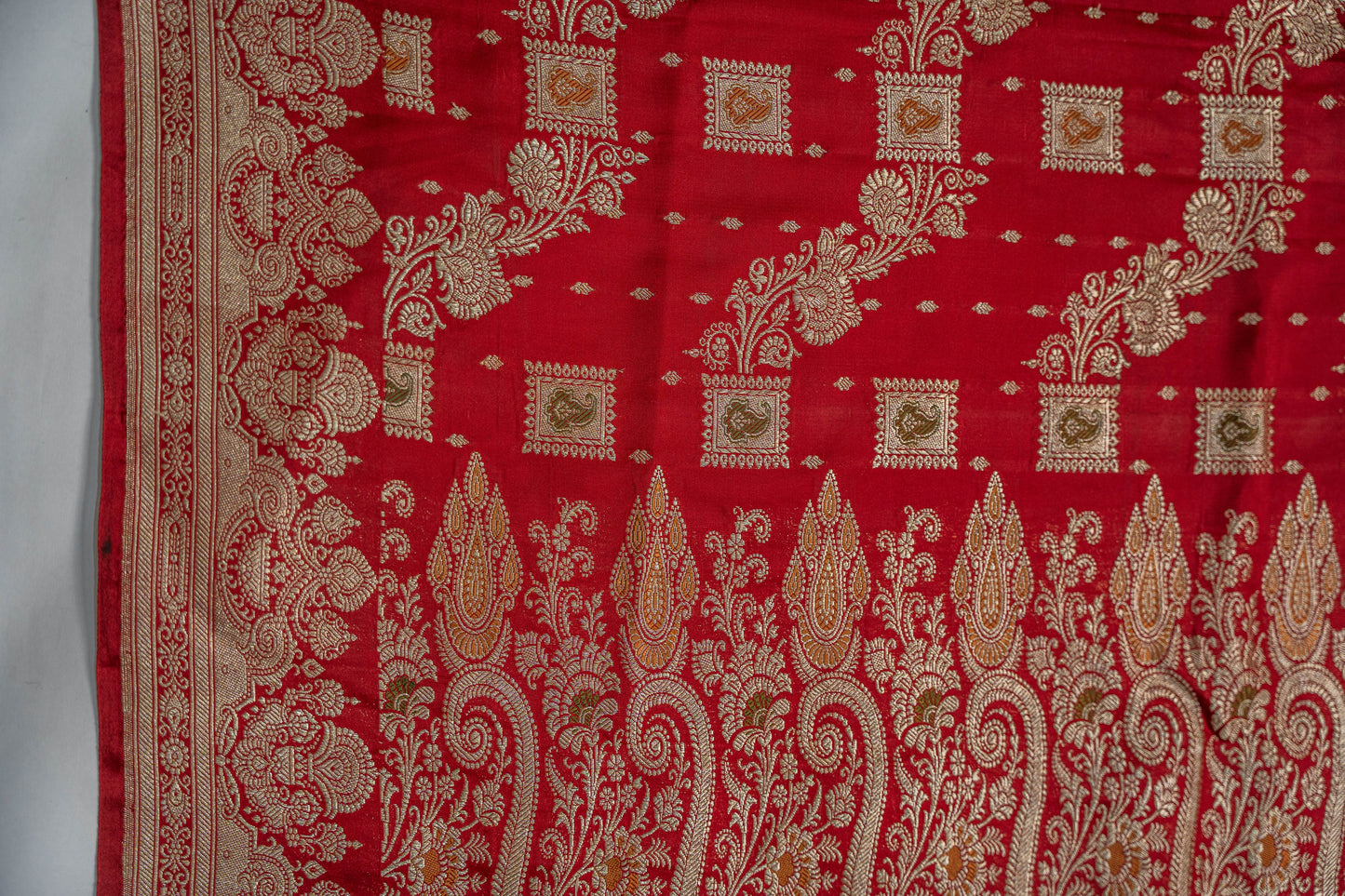 Savitri - Red Banarsee Saree