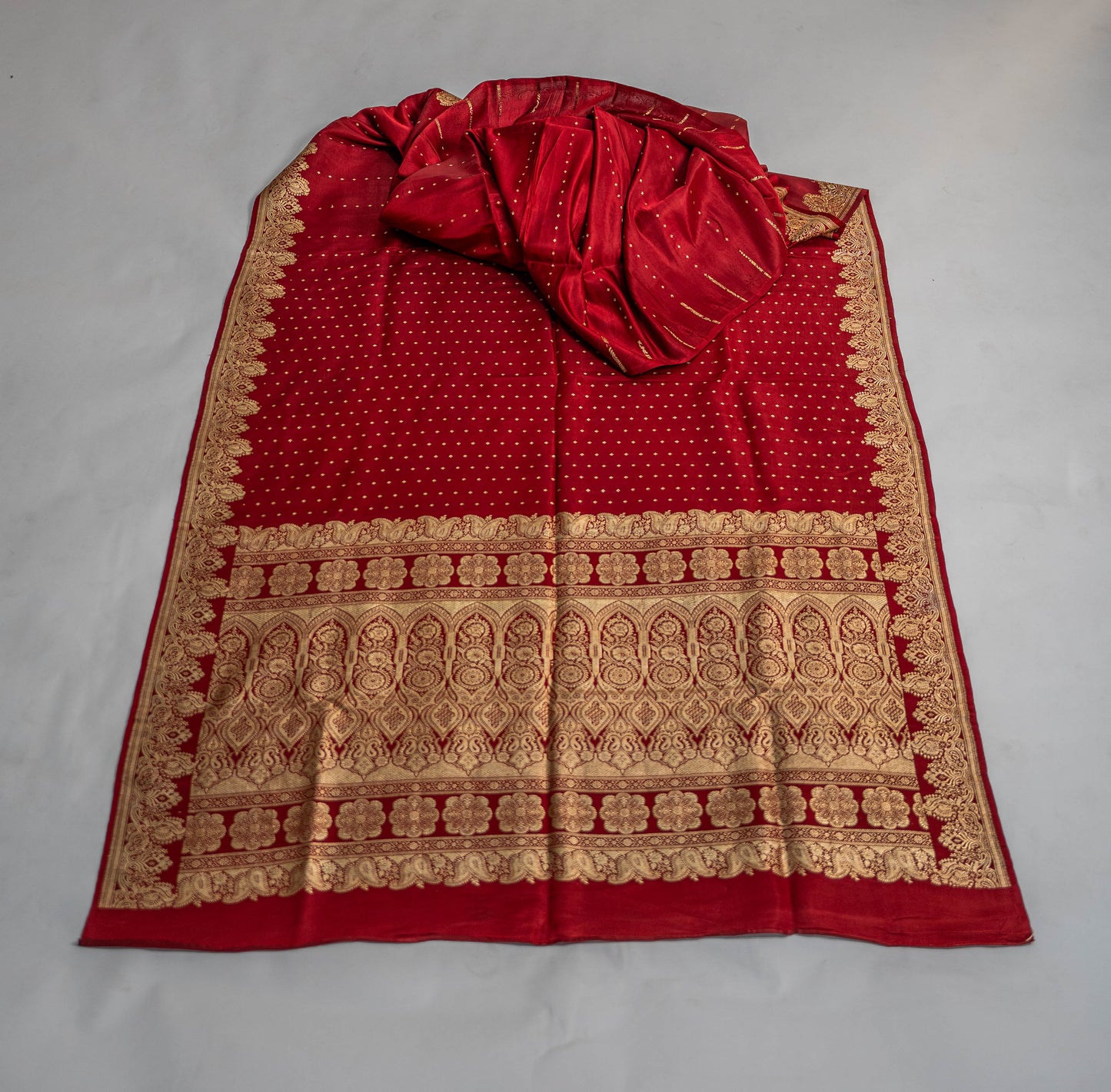Niramala - Red Banarsee Saree
