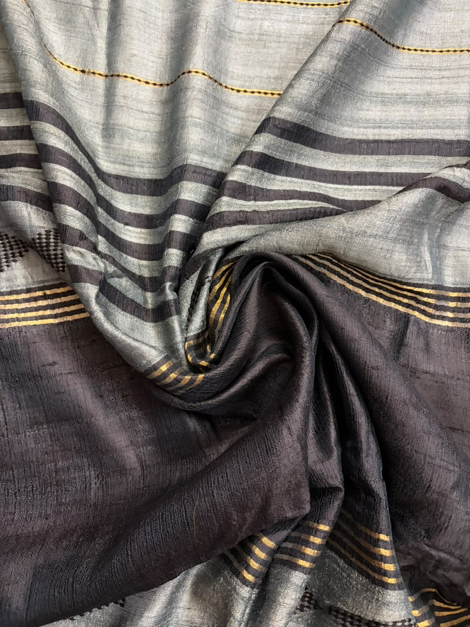 Raavi~Kosa Tussar Silk Saree