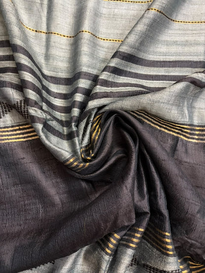 Raavi~Kosa Tussar Silk Saree