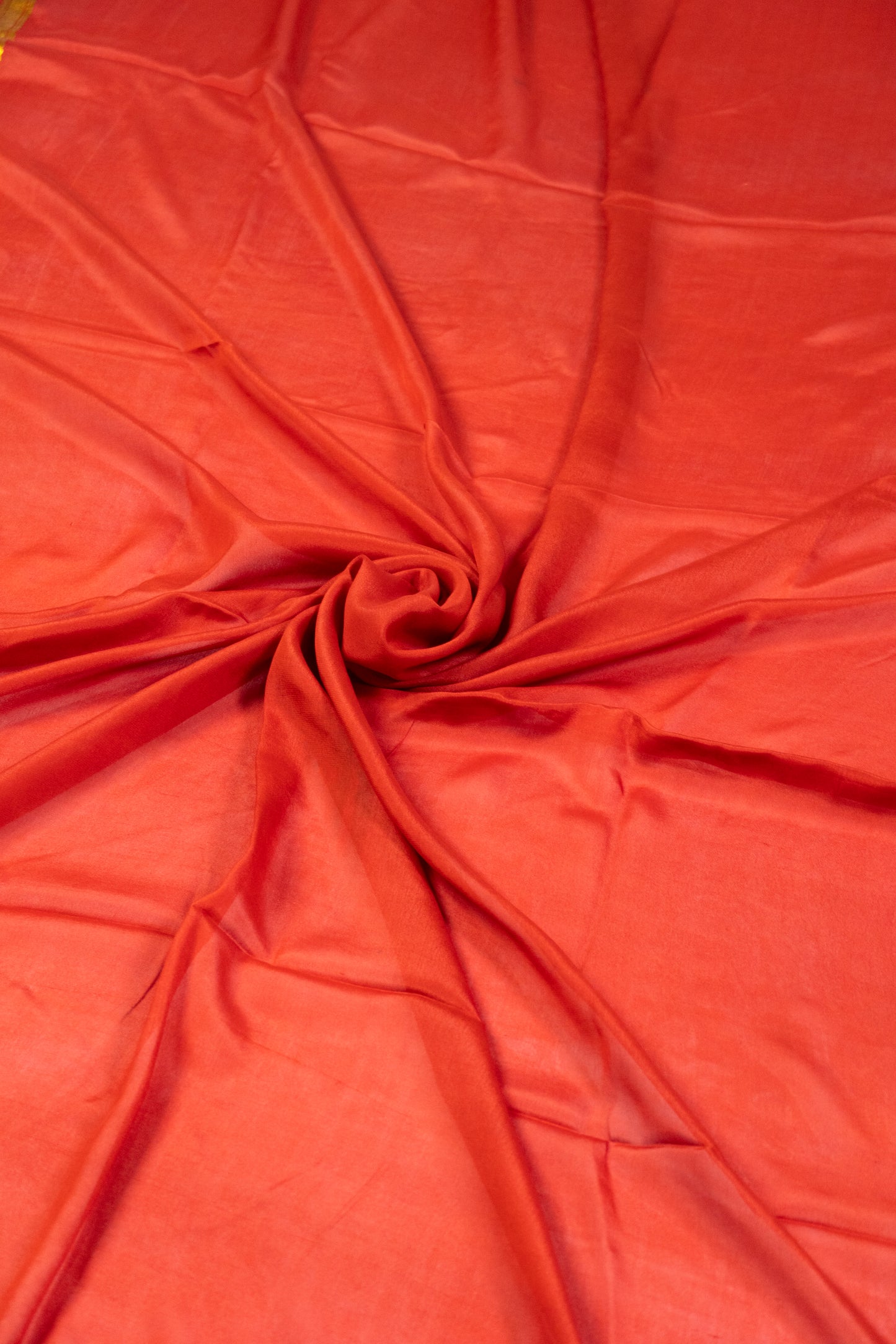 Rust-Coloured Pure Mysore Silk Saree - A Classic from Karnataka’s Looms