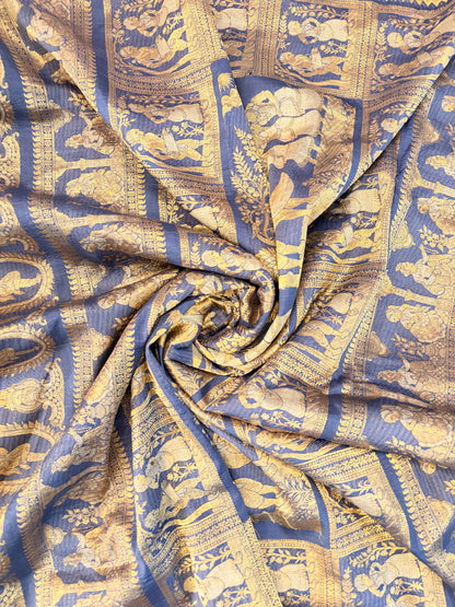 Meena~Swarnchari Saree Grey