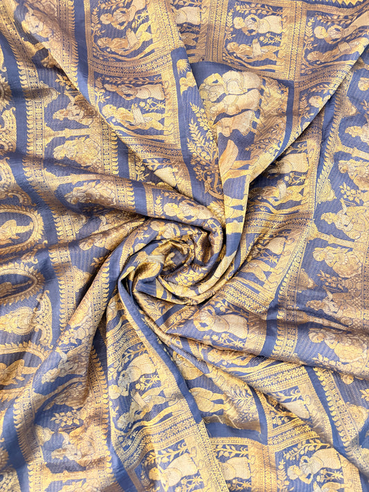 Meena~Swarnchari Saree Grey