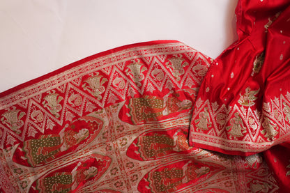 Prakriti~Banarsee Saree Maroon
