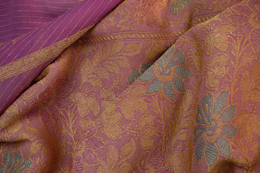 Dakshayani - Periwinkle Pink Khaddi Georgette Banarasee Saree