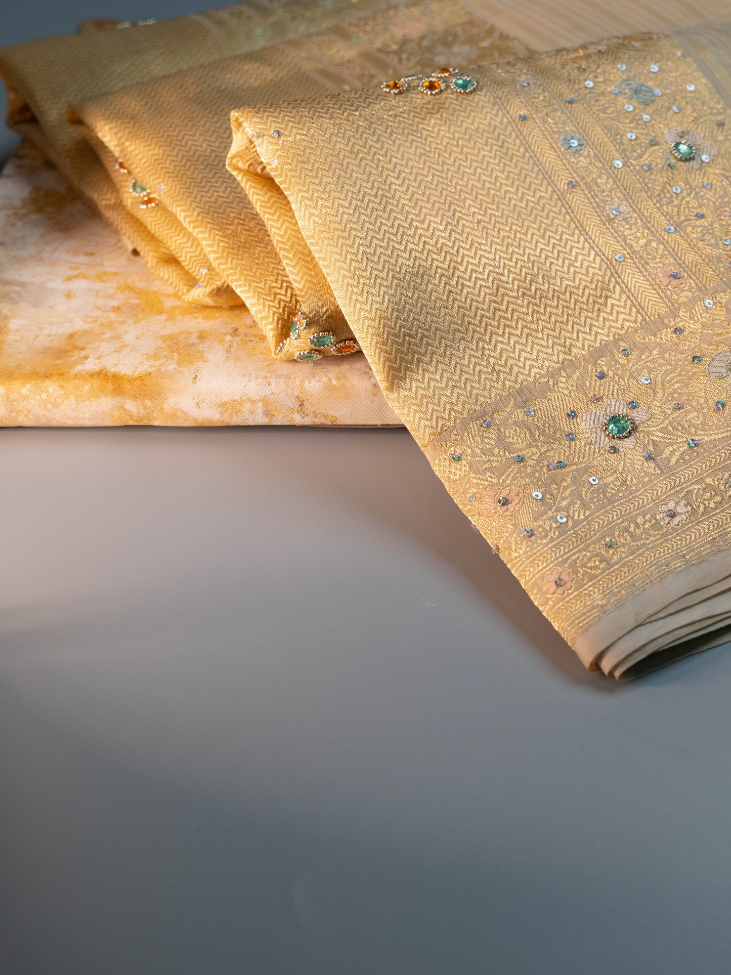 Kamodini - Golden Tissue Silk Banarasee Saree