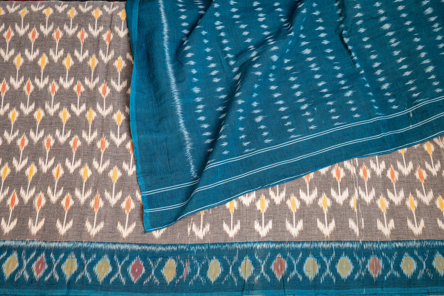 Amudhan - Single Ikat Pure Cotton Saree