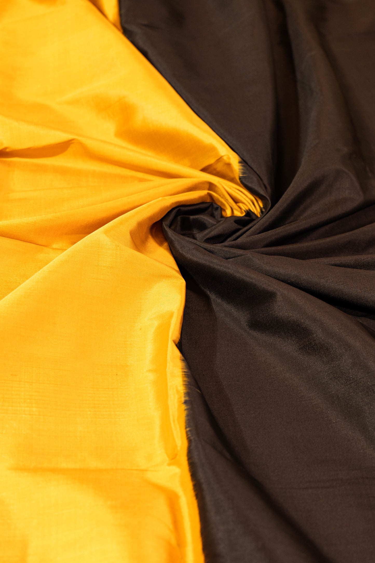 Chandamallika~ Pure Silk Single Ikat Saree in Monotone Shades – A Minimalist Masterpiece from India’s Looms