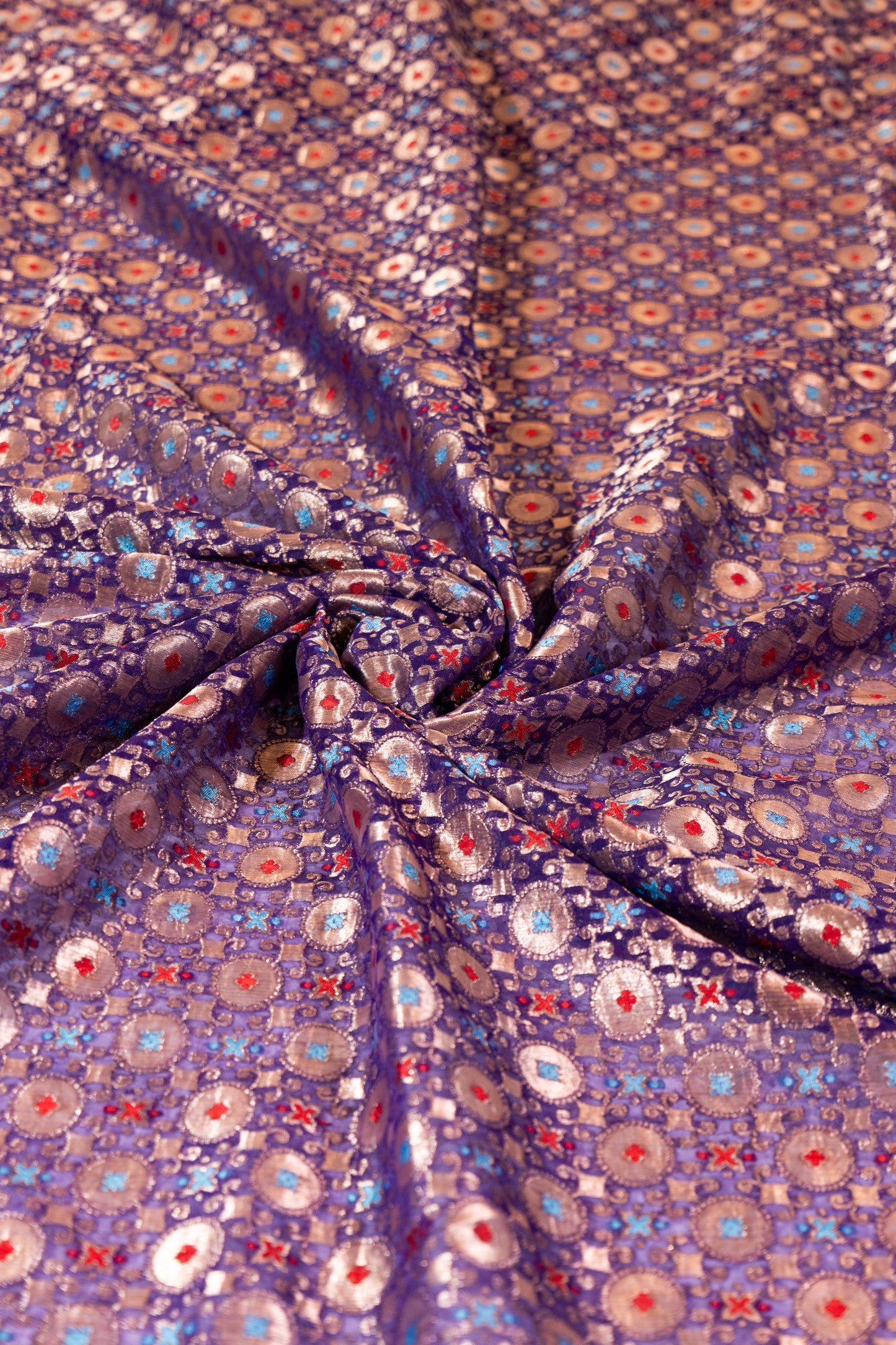 Purple Pure Katan Silk Banarasi Saree – A Regal Weave from Varanasi