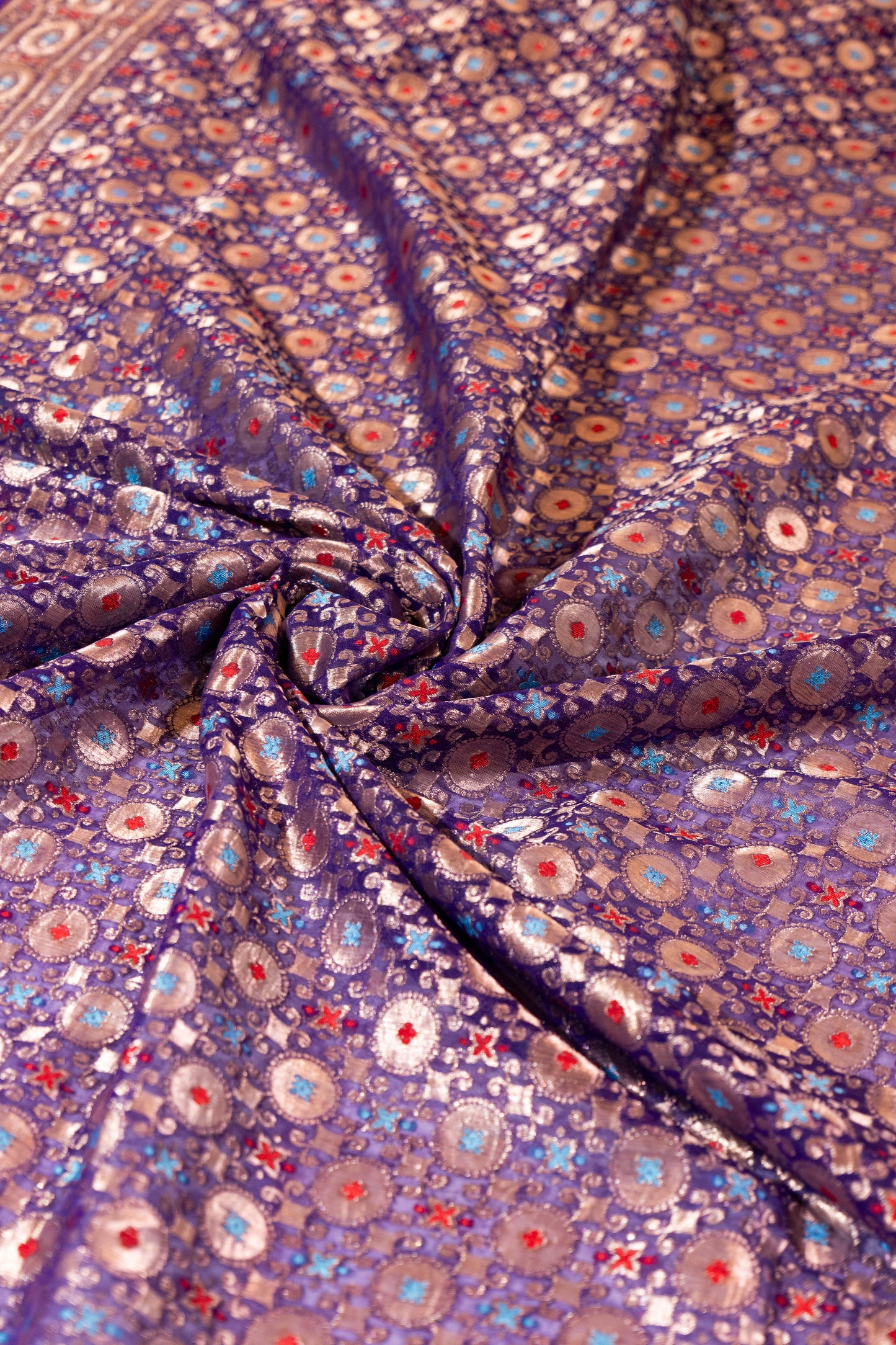 Purple Pure Katan Silk Banarasi Saree – A Regal Weave from Varanasi