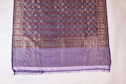 Purple Pure Katan Silk Banarasi Saree – A Regal Weave from Varanasi