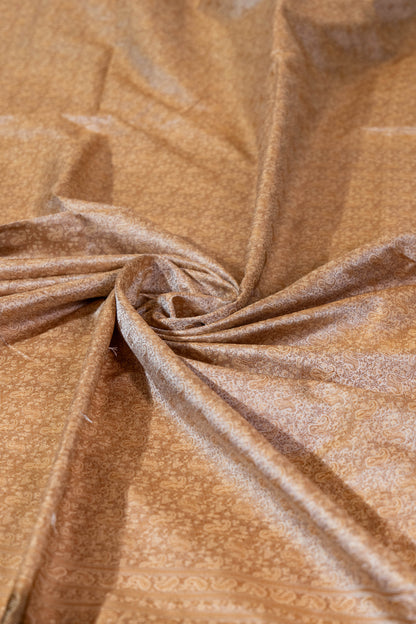 Kaamlata~ Pure Silk Himroo Saree in Cream – A Regal Weave from Aurangabad