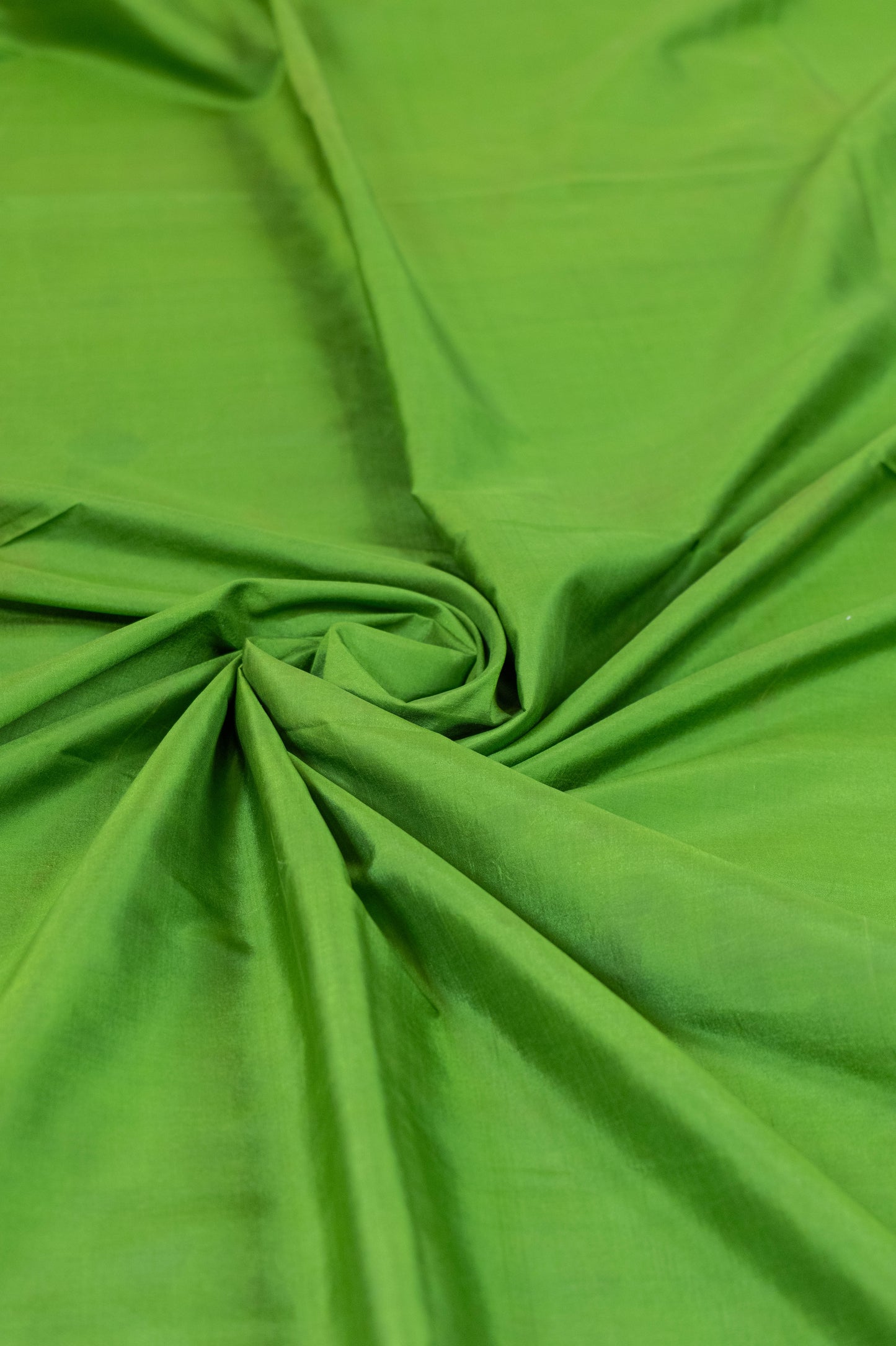 Aabha~ Sap Green & Arakku Zero Zari Korvai Kanjivaram Saree