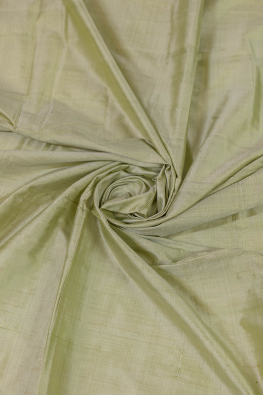 Aadrija~ Pista & Olive Green Pochampally Pure Silk Saree