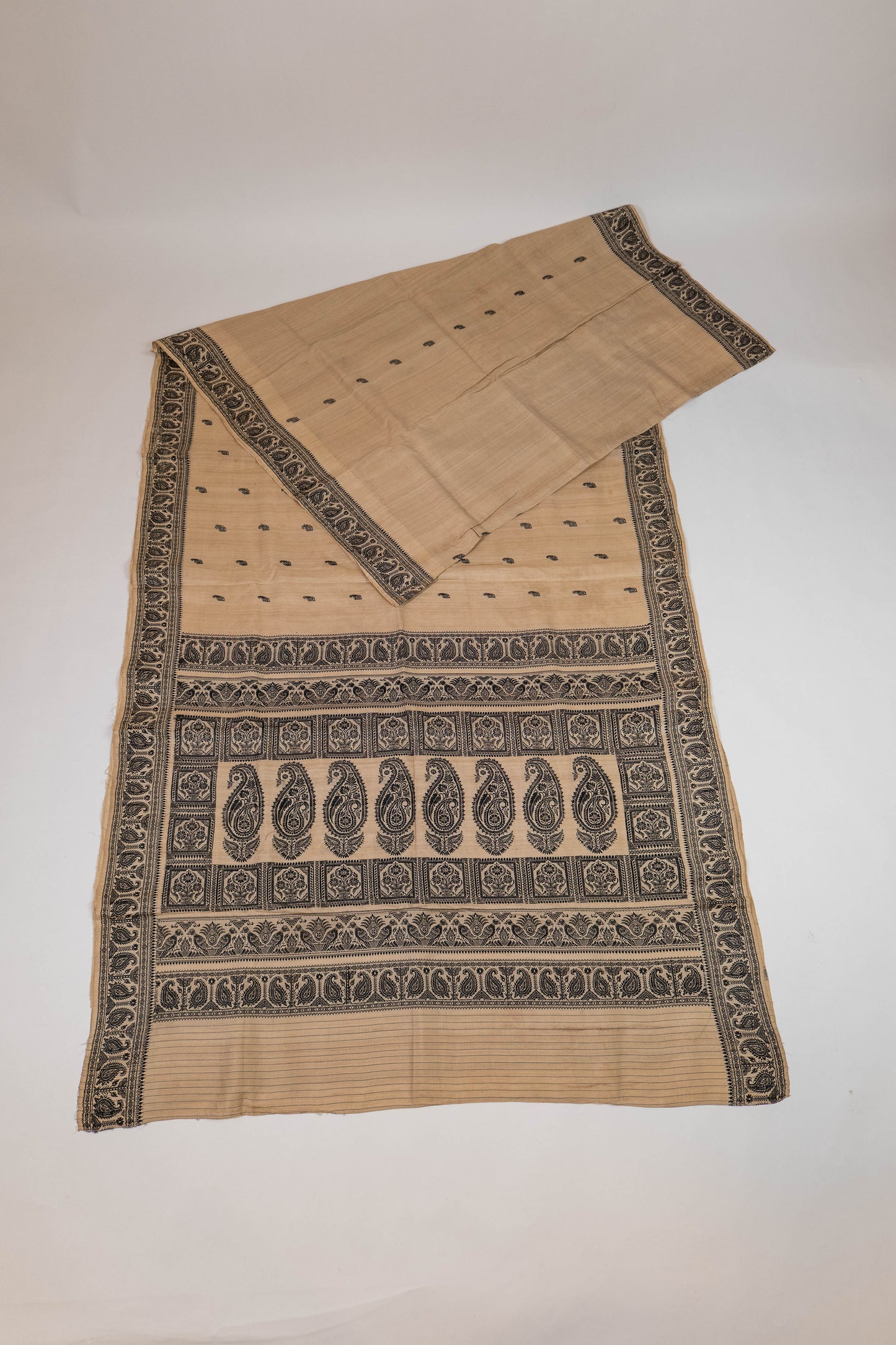 Raavi~ Pure Tussar Silk Baluchari Saree