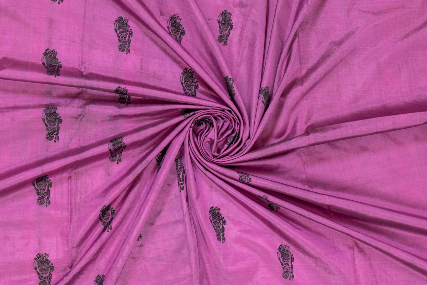 Nayana~ Mauvish Pink Baluchari Pure Silk Saree
